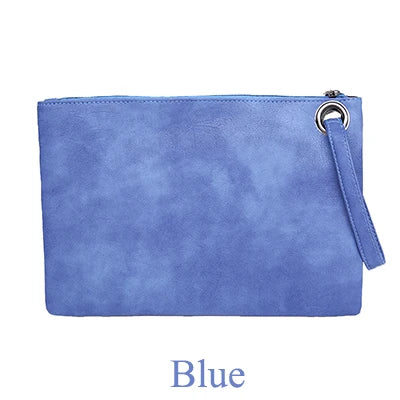 FREE SHIPPING/2024  Fashion solid women's clutch bag leather women envelope bag