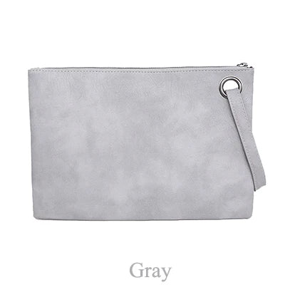 FREE SHIPPING/2024  Fashion solid women's clutch bag leather women envelope bag