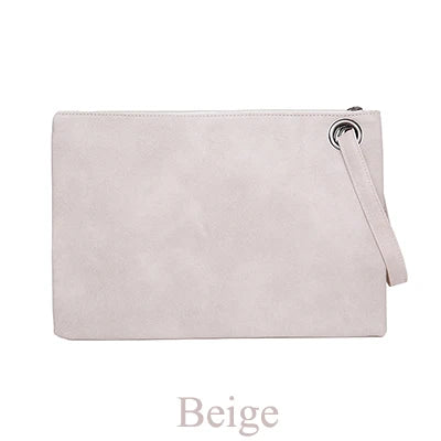 FREE SHIPPING/2024  Fashion solid women's clutch bag leather women envelope bag