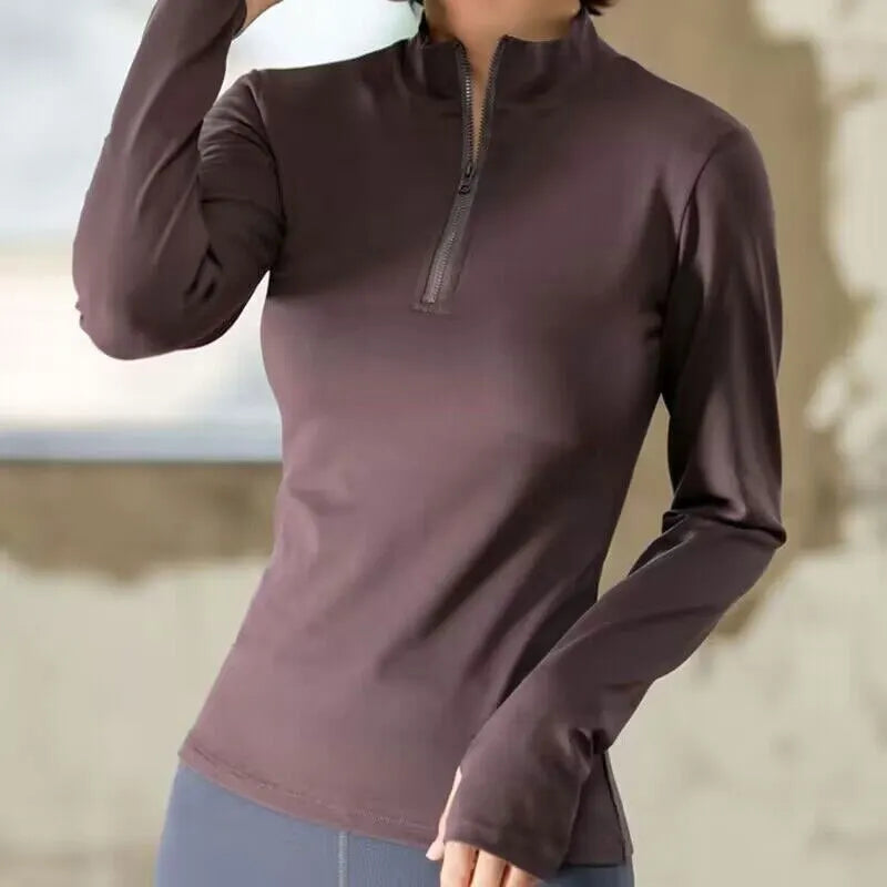 FREE SHIPPING/ Long Sleeve Yoga Shirts Sport Top Fitness Yoga Top Gym Top Sports Wear For Women