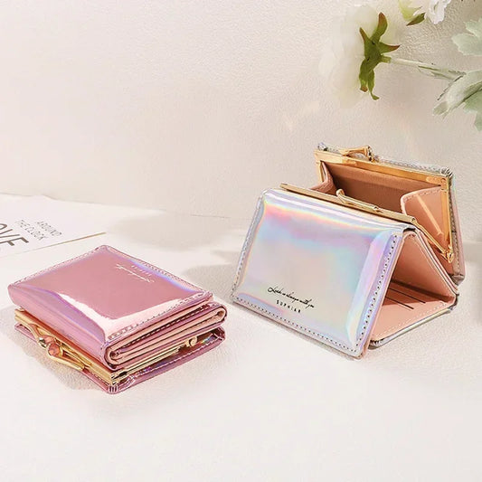 FREE SHIPPING/ 2024 New Women Wallets Female PU Leather Purses Short Hasp Purse for Women