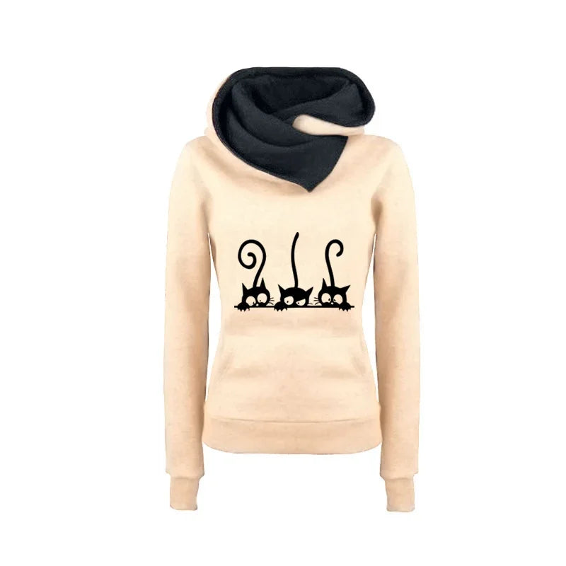  Womens Cute Cat Hoodies