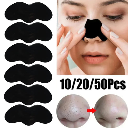 FREE SHIPPING/  10-50PCS Nose Blackhead Remover Mask Shrink Pore Acne Treatment Sticker Black Dots