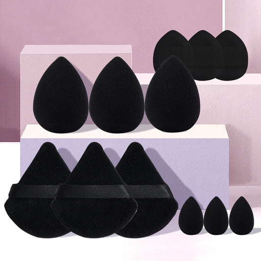 FREE SHIPPING/ 2024 MAANGE 12pcs Makeup Puff Kit Blending Sponge Triangle Powder Puff