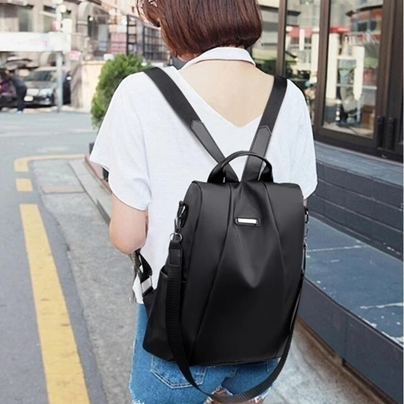 FREE SHIPPING/ 2024 New Women's Multifunction Backpack Casual  Solid Color  Girls Fashion Detachable Strap Travel