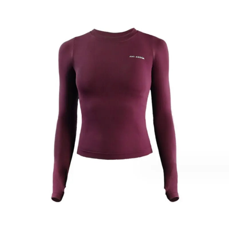 FREE SHIPPING/ Long Sleeve Yoga Shirts Sport Top Fitness Clothes Wear for Women