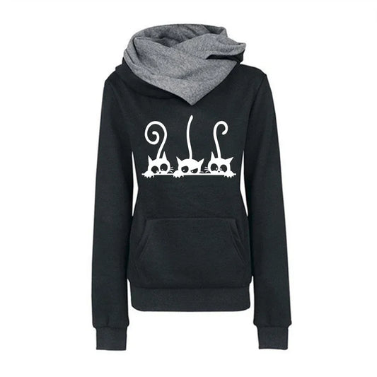  Womens Cute Cat Hoodies