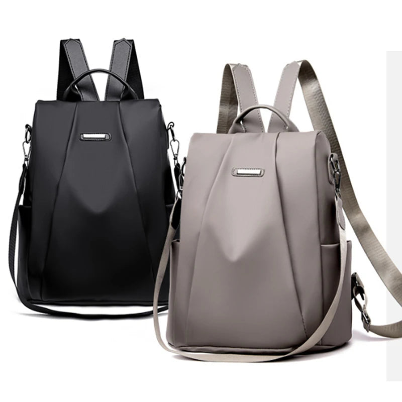 FREE SHIPPING/ 2024 New Women's Multifunction Backpack Casual  Solid Color  Girls Fashion Detachable Strap Travel