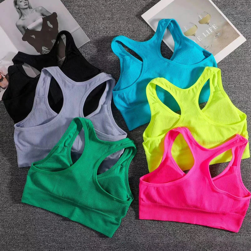 FREE SHIPPING/ 2024 Women Sports Bra Top Push Up Fitness Yoga Bra Underwear Sport Tops For Women