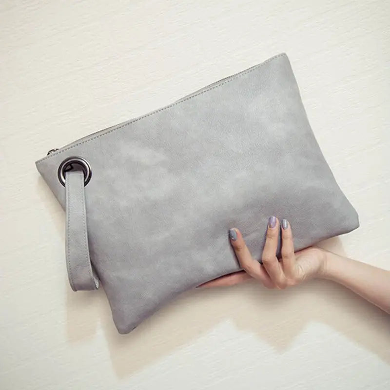 FREE SHIPPING/ Fashion solid women's clutch bag leather women envelope bag clutch  female