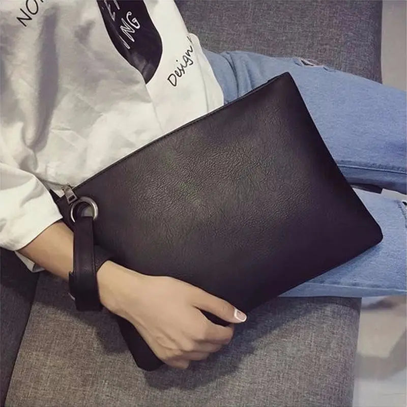 FREE SHIPPING/ Fashion solid women's clutch bag leather women envelope bag clutch  female