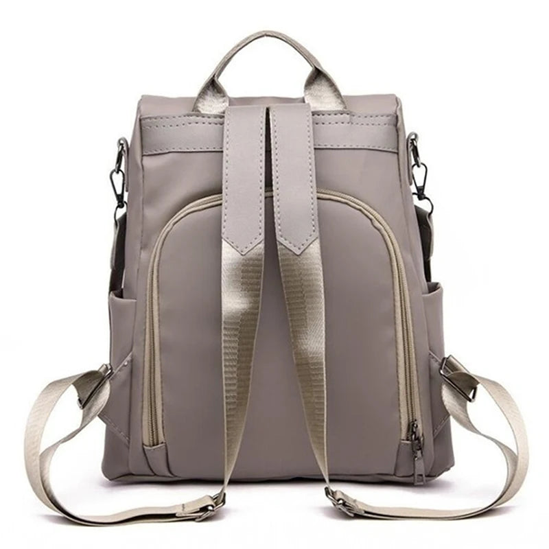 FREE SHIPPING/ 2024 New Women's Multifunction Backpack Casual  Solid Color  Girls Fashion Detachable Strap Travel